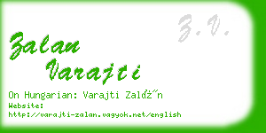 zalan varajti business card